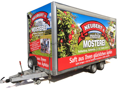 Neuberts mobile Mosterei in Görlitz und Rothenburg unterwegs