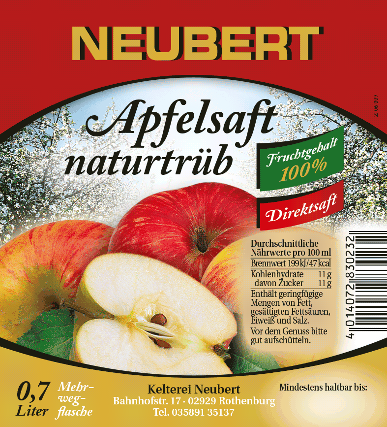 Apfelsaft naturtrüb