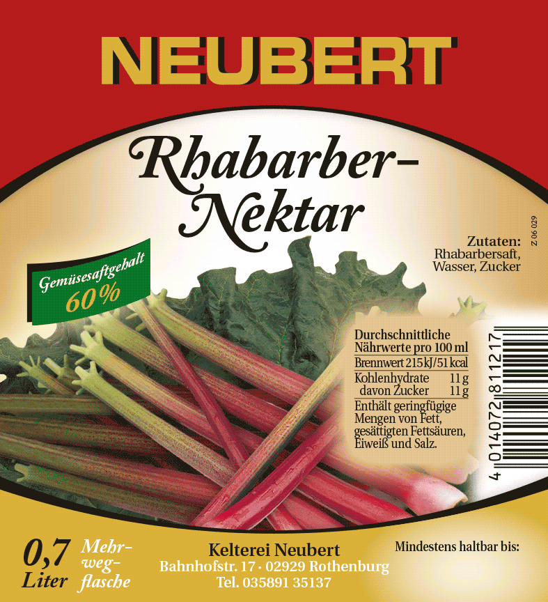 Rhabarber-Nektar