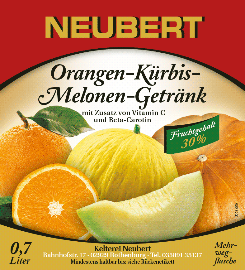 Orangen-Kürbis-Melonen-Getränk