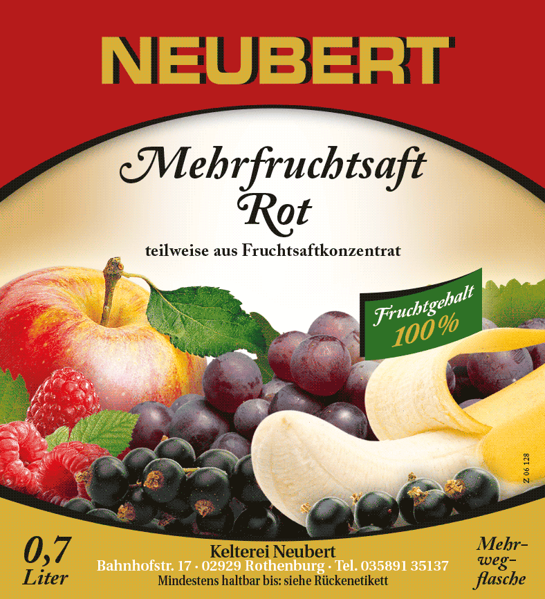 Mehrfruchtsaft rot