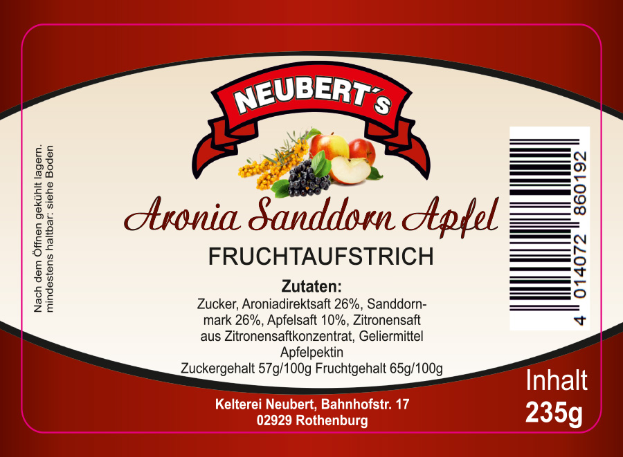 Aronia mit Sanddorn und Apfel