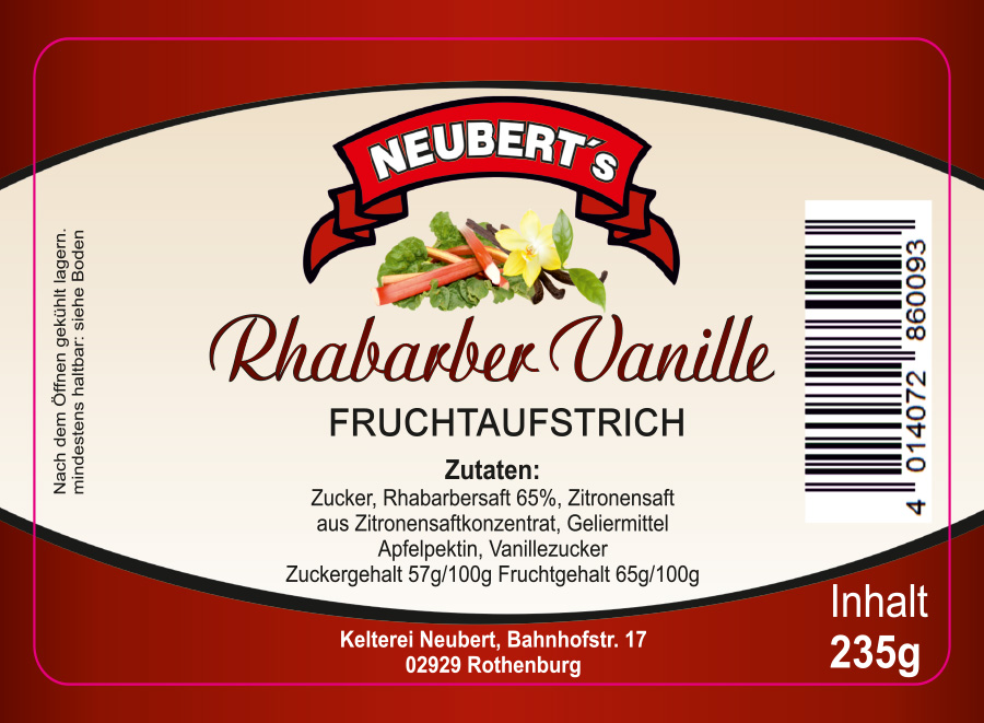 Rhabarber mit Vanille